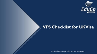 UK VFS Checklist By Edugo Abroad