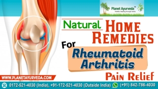 Home Remedies for Rheumatoid Arthritis Pain Relief