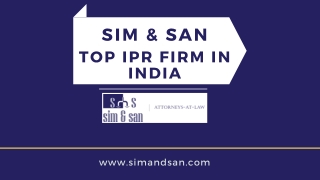 Sim And San, Ipr Firms In India | Patent Registration India