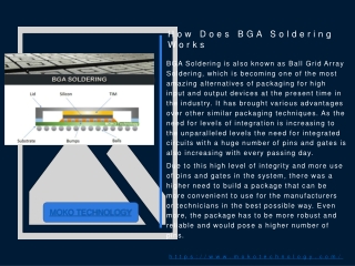 BGA Soldering Works Introduction