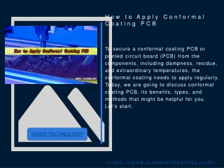 The Right Way to Apply Conformal Coating PCB