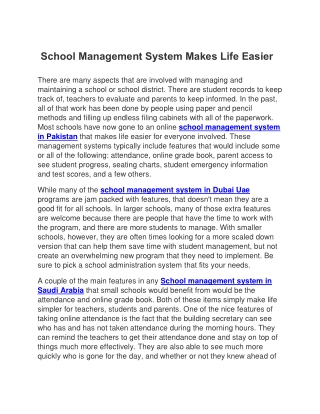 school management system make life easier