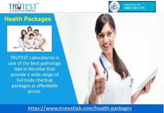 Full Body Checkup Packages in Mumbai | TRUTEST Laboratories