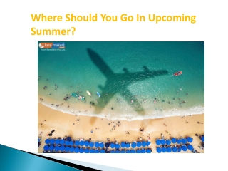 Where Should You Go In Upcoming Summer?