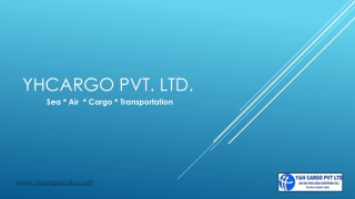 Best Sea Freight and Air Freight Forwarder Company in India