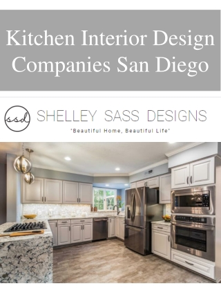 Kitchen Interior Design Companies San Diego