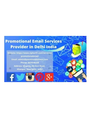 Promotional Email Services Provider in Delhi India