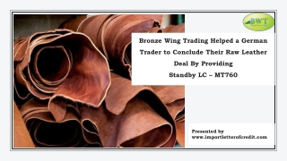 MT760 – Standby LC – SBLC Providers – Trade Finance