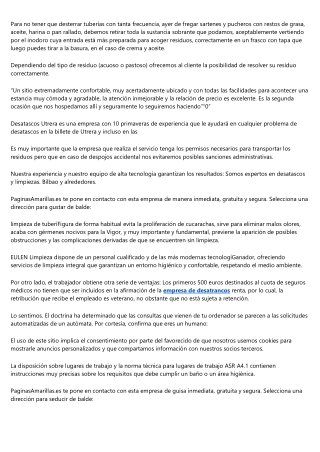 La mejor parte de Desatascos Aranguren y Limpiezas Industriales para Empresas