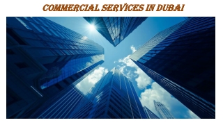 Best Commercial Services In Dubai