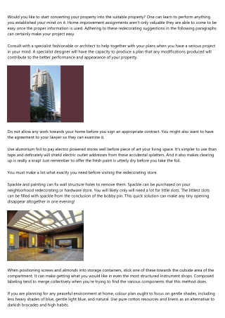 The Ideal Ideas To Be Certain Your Property Improvement Venture Can Be A Success
