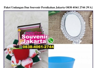 Paket Undangan Dan Souvenir Pernikahan Jakarta 0838·4061·2744[wa]
