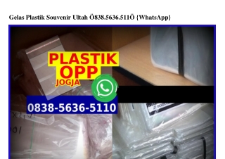 Gelas Plastik Souvenir Ultah 0838–5636–5110[wa]