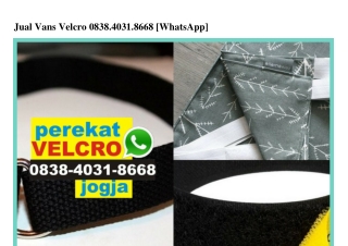 Jual Vans Velcro 0838–403I–8668[wa]