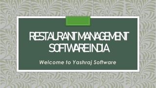 Get the Best Restaurant Management Software in India