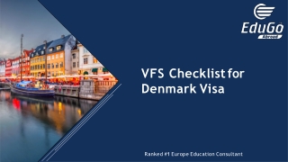 Denmark VFS Checklist By Edugo Abroad