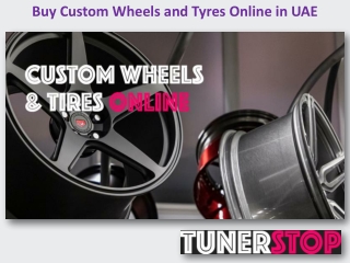 Buy the Best Custom Wheels and Tyres Online in UAE