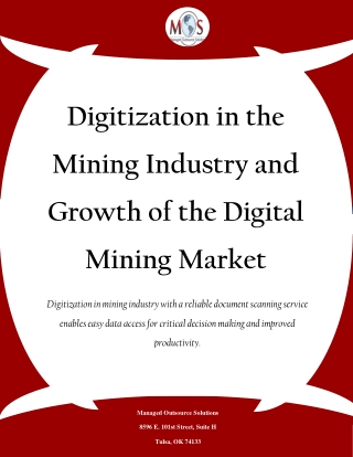 Digitization in the Mining Industry and Growth of the Digital Mining Market