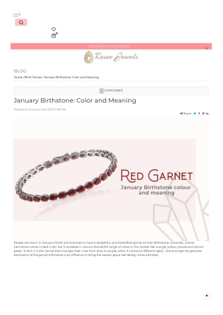 January Birthstone: Color and Meaning