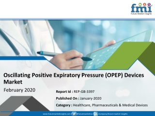 Oscillating Positive Expiratory Pressure (OPEP) Devices Market to Raise at a CAGR of ~5% over the Forecast Period 2019 -