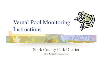 Vernal Pool Monitoring Instructions