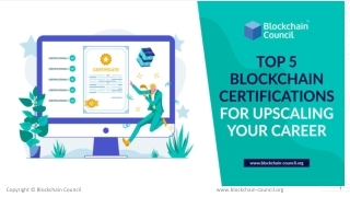 Top 5 Blockchain Certifications for upscaling Your Career