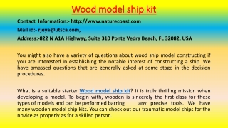 Find A Quick Way to WOODEN MODEL SHIP KIT