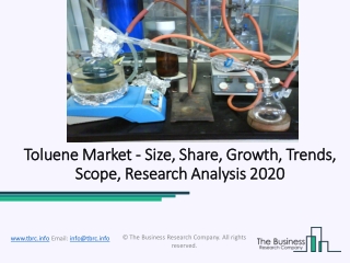 Global Toluene Market Size, Dynamics, Growth Rate and Forecast 2023