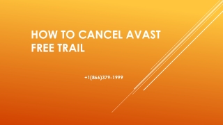 How to Cancel Avast Free Trail