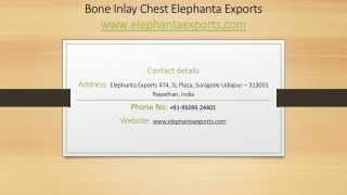 Bone Inlay Chest