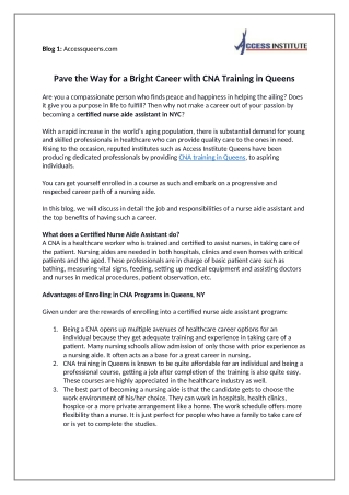 CNA Classes and Careers | How to Become a CAN