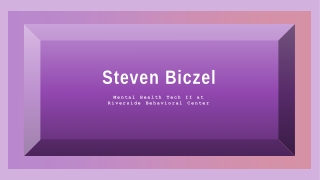 Steven Biczel - Provides Consultation in Career Building