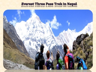 Everest Three Pass Trek in Nepal