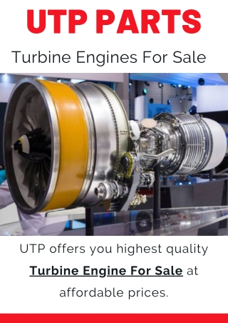 Best Quality Turbine Engine For Sale