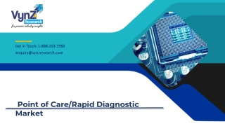 Global Point of Care/Rapid Diagnostic Market – Analysis and Forecast (2018-2024)