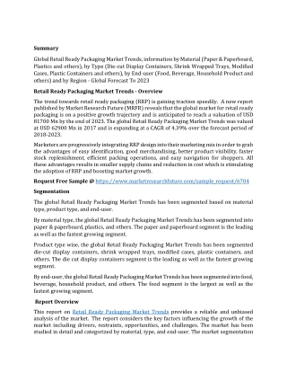 Retail Ready Packaging Market Trends