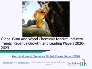Gum And Wood Chemicals Global Market Report 2020