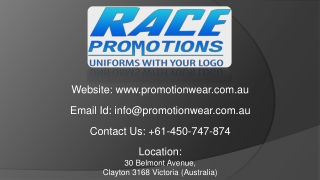 Get the Best Promotional Clothing in Australia