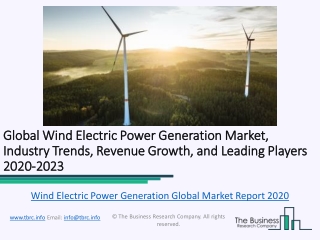 Wind Electric Power Generation Global Market Report 2020