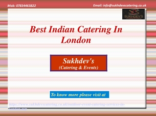 Best Indian Catering In London