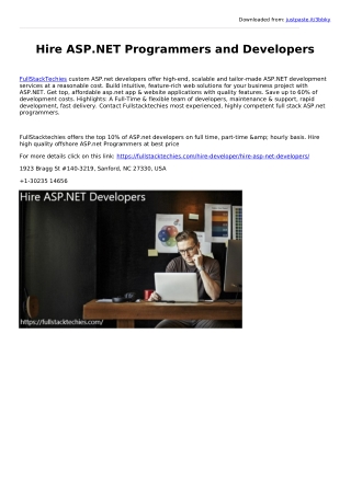 Hire asp.net developers