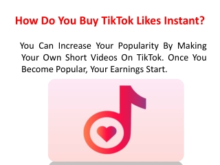 How Do You Buy TikTok Likes Instant?