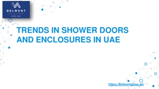 Trends in Shower Doors and Enclosures in UAE