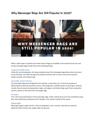 Buy Messenger Bags For men and Women