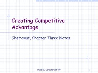 Creating Competitive Advantage