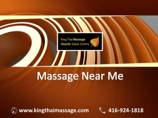 An Exclusive Massage near Toronto by professional Therapist| King Thai Massage