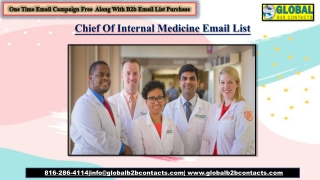 Chief Of Internal Medicine Email List