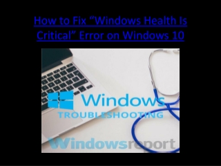 How to Fix “Windows Health Is Critical” Error on Windows 10