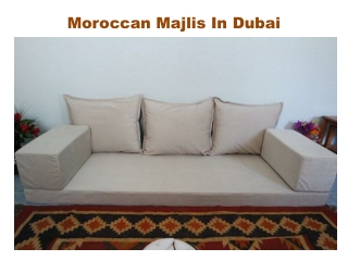 Set Up A Moroccan Majlis In Dubai