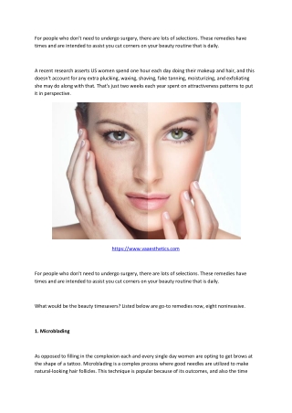 8 New Type of Non Surgical Treatments